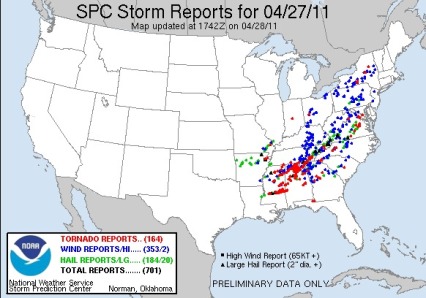 Storm Reports April 27